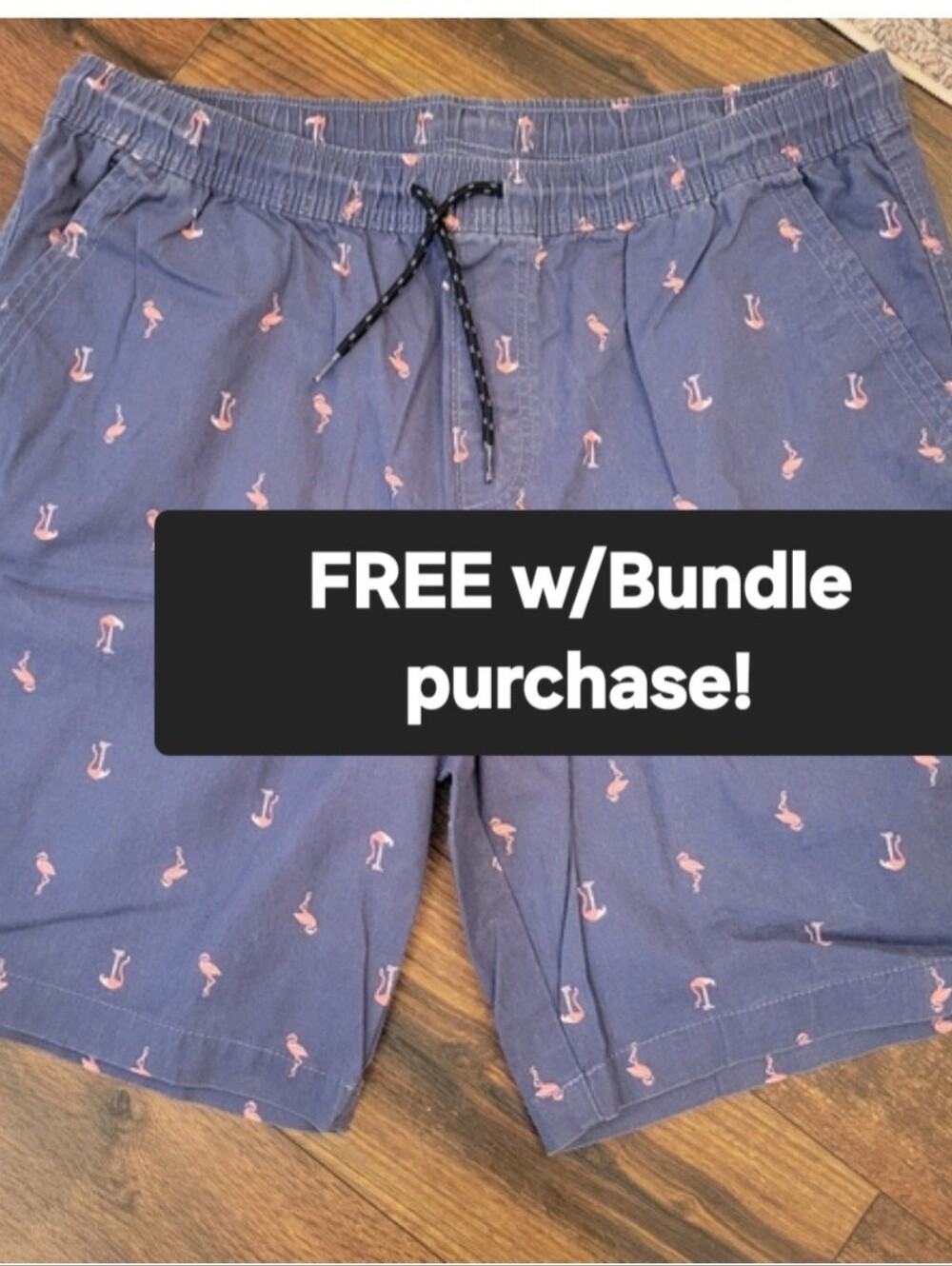 Men's Blue Flamingo Shorts
